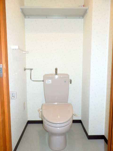 Toilet. Also warm winter in heating toilet seat