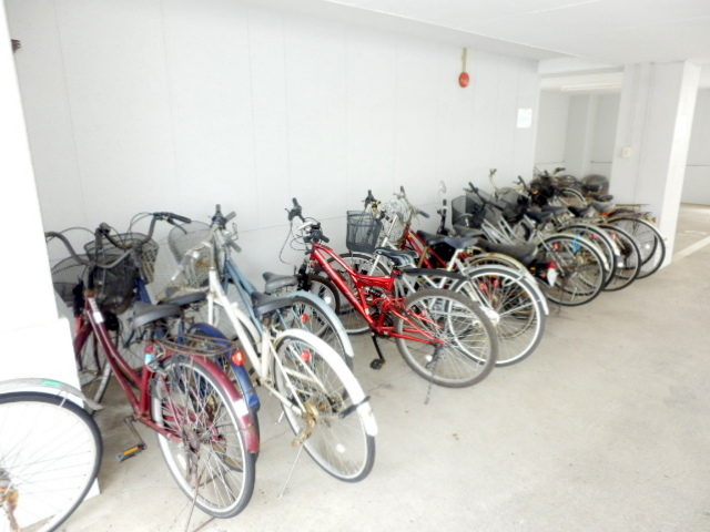 Other common areas. Indoor bicycle parking lot equipped