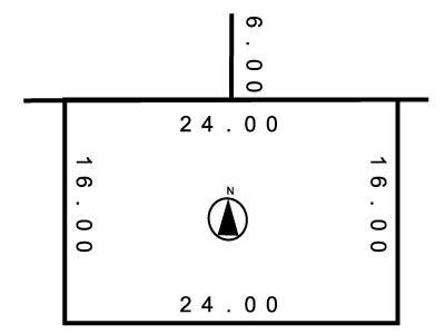 Compartment figure. Land price 4.4 million yen, Land area 384 sq m