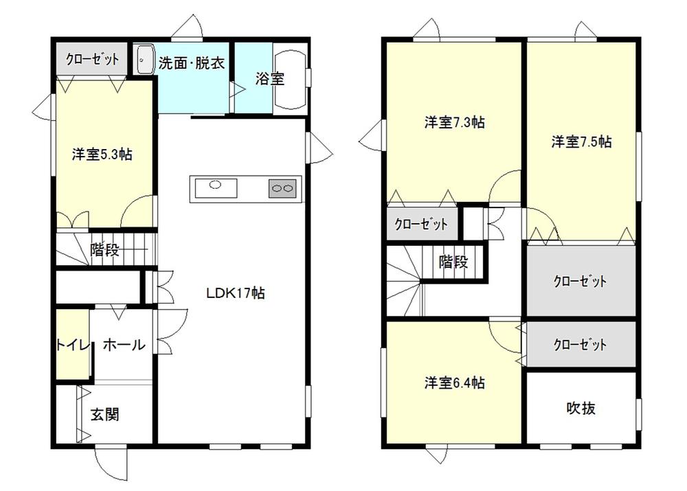 Floor plan. 22,800,000 yen, 4LDK, Land area 144.08 sq m , Building area 110.83 sq m