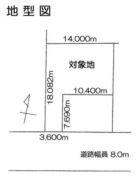 Compartment figure. Land price 12 million yen, Land area 174.56 sq m