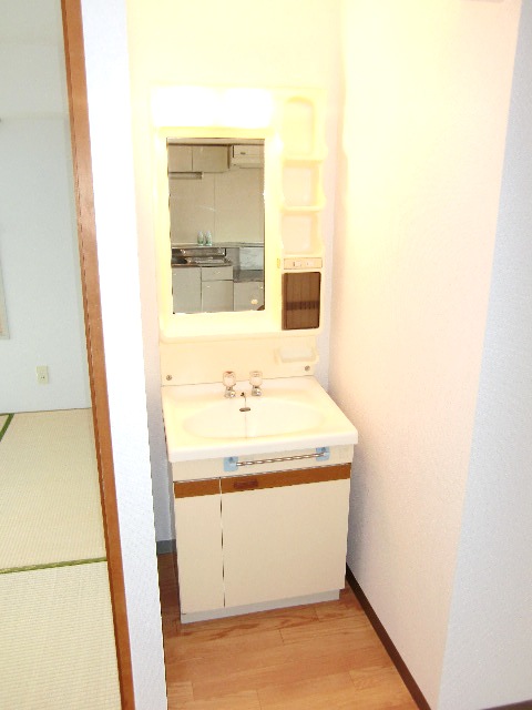 Washroom. Separate vanity rooms