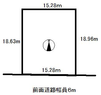 Compartment figure. Land price 26 million yen, Land area 287.26 sq m