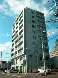 Building appearance. Stylish This design apartment. 