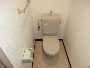 Toilet. With warm toilet