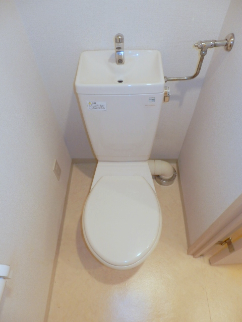 Toilet. It is beautifully cleaning being completed