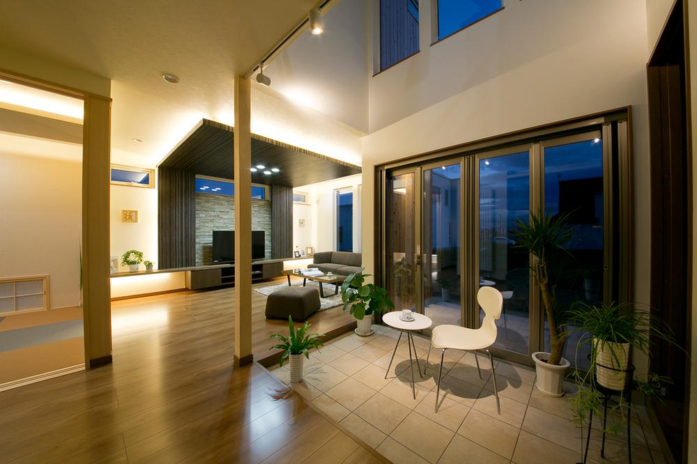 Living. Terrace has become a floor heating