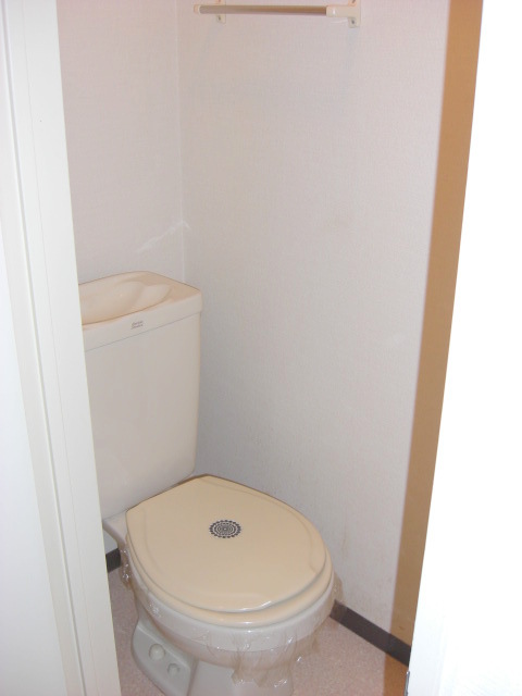 Toilet. It is beautifully cleaning being completed