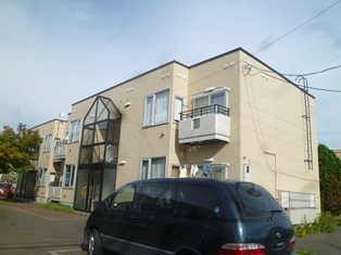 Building appearance. Balcony! ! Parking with free! ! Taihei Station 3-minute walk! ! 