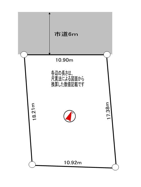 Compartment figure. Land price 3.7 million yen, Land area 191 sq m