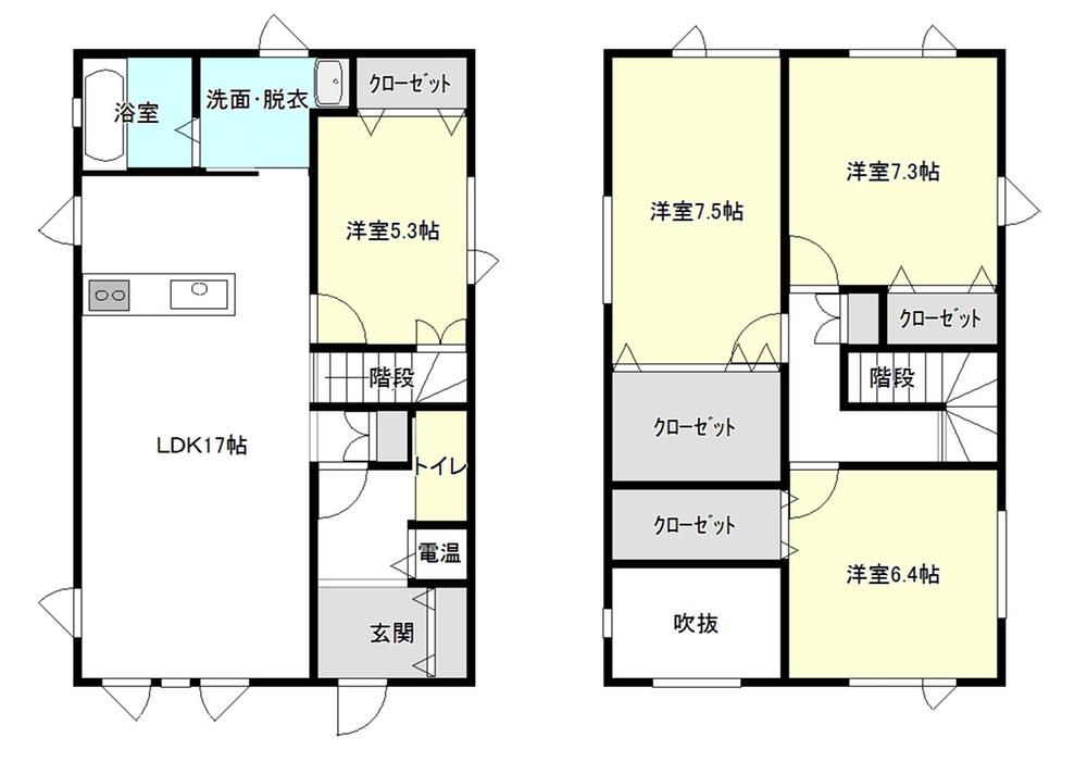 Floor plan. 22,800,000 yen, 4LDK, Land area 144.08 sq m , Building area 110.83 sq m