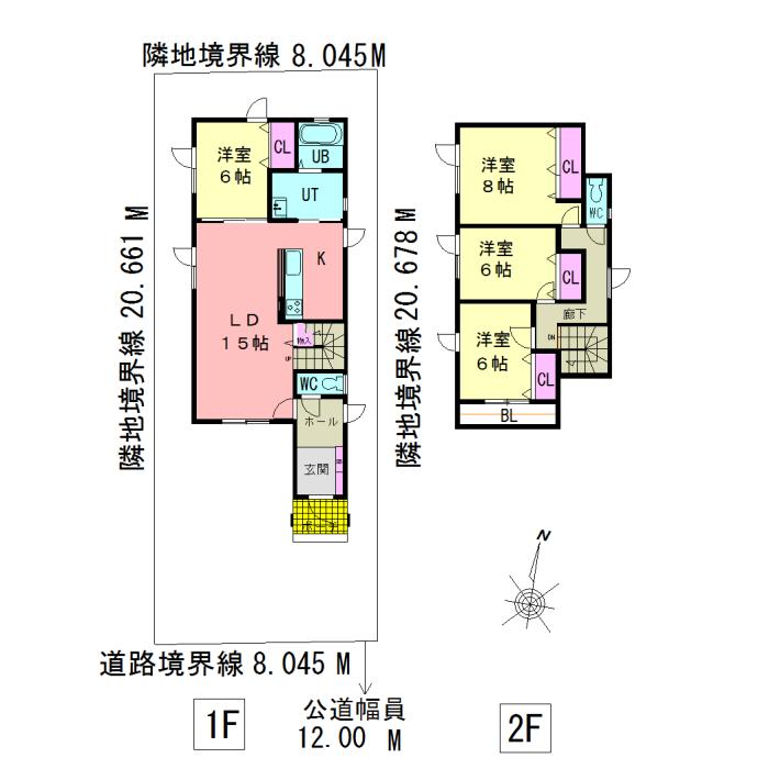 Floor plan. (Section 3), Price 27,800,000 yen, 4LDK, Land area 166.26 sq m , Building area 115.93 sq m