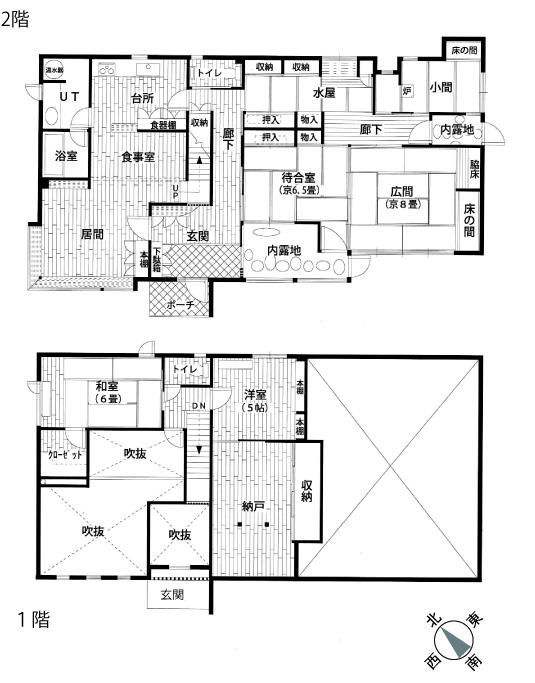 Floor plan. 24,800,000 yen, 3LDK + 2S (storeroom), Land area 322.08 sq m , Building area 160.4 sq m
