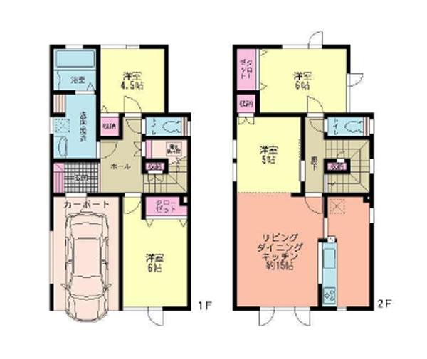 Floor plan. 31,800,000 yen, 4LDK, Land area 91.73 sq m , Building area 109.3 sq m floor plan