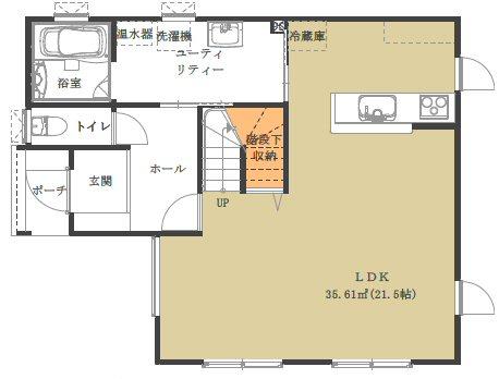 Building plan example (floor plan). Building plan example (1) the first floor ( Issue land) Building Price Ten thousand yen, Building area sq m