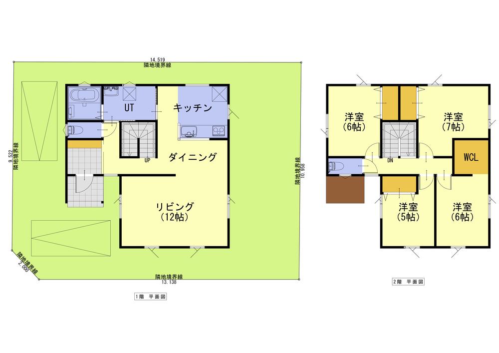 Building plan example (floor plan). Building plan example (3) ( Issue land) Building Price      Ten thousand yen, Building area    sq m