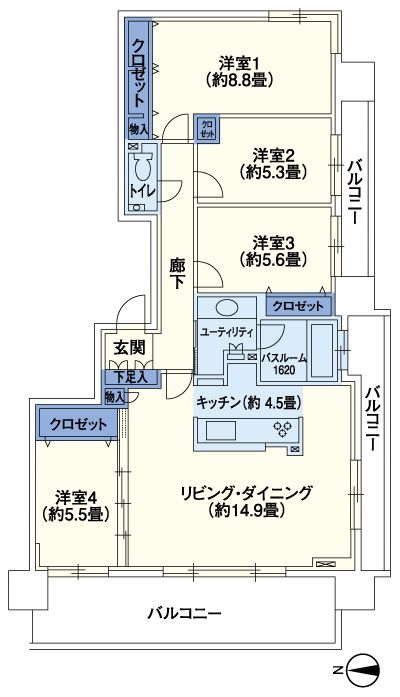 Floor: 4LDK, occupied area: 99.38 sq m, Price: 29,698,000 yen ~ 35,422,000 yen