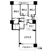 Floor: 3LDK, occupied area: 85.88 sq m, Price: 27,034,000 yen ~ 30,166,000 yen