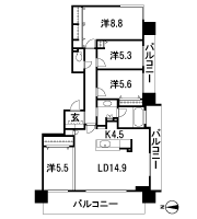 Floor: 4LDK, occupied area: 99.38 sq m, Price: 29,698,000 yen ~ 35,422,000 yen