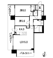 Floor: 2LDK, the area occupied: 76.6 sq m, Price: 23,196,000 yen ~ 27,408,000 yen