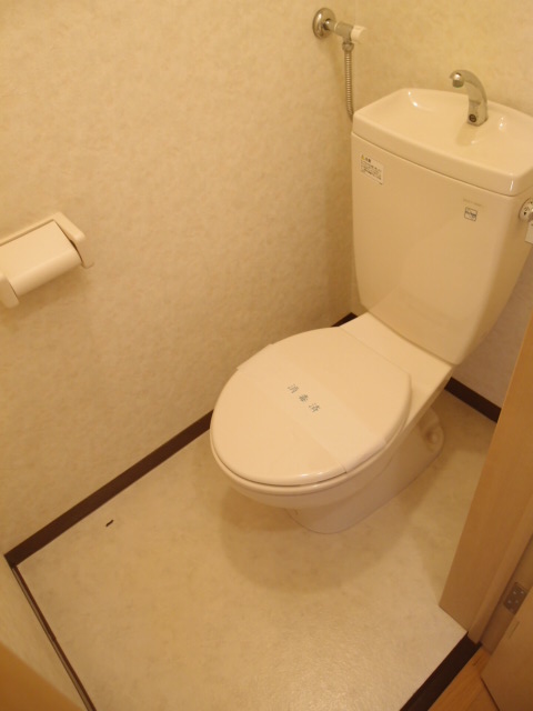 Toilet. The rise is also easy because it is comfortable toilet space