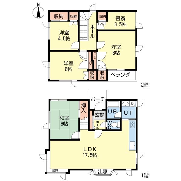 Floor plan. 15.8 million yen, 4LDK, Land area 215.36 sq m , Building area 100.33 sq m