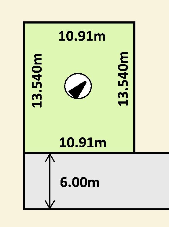 Compartment figure. Land price 8.5 million yen, Land area 147.72 sq m