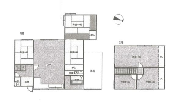 Floor plan. 12 million yen, 6LDK, Land area 267.58 sq m , Building area 164.14 sq m floor plan