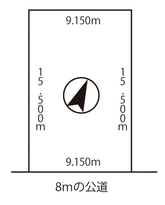 Compartment figure. Land price 5.3 million yen, Land area 141.82 sq m
