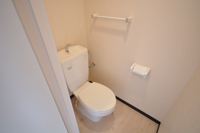 Toilet. It is a photograph of the same construction company