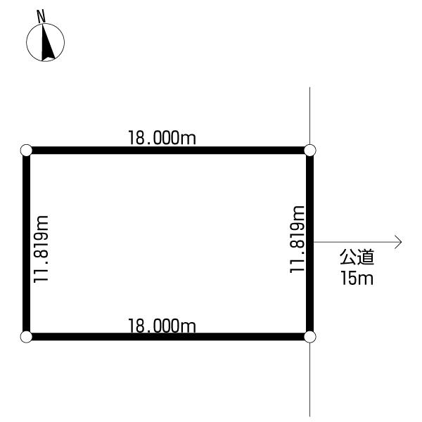 Compartment figure. Land price 8 million yen, Land area 212.74 sq m