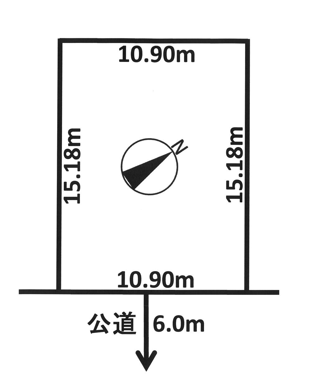 Compartment figure. Land price 8.5 million yen, Land area 165.61 sq m land area 50 square meters! 