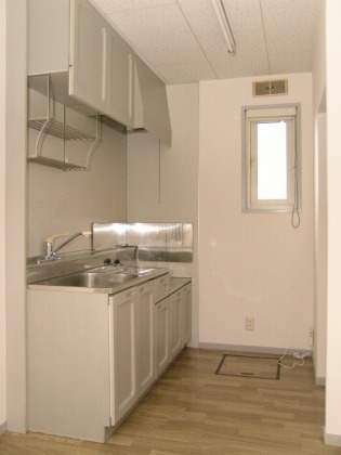 Kitchen. It is wide there is a window in the kitchen