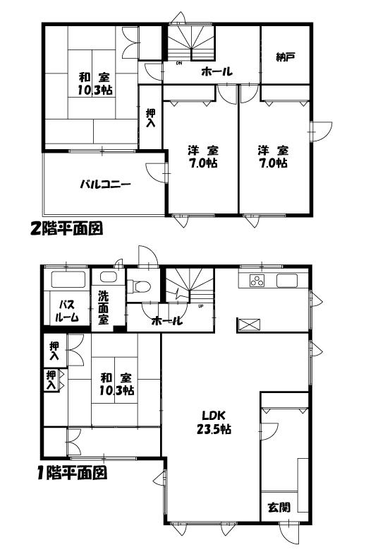 Floor plan. 17.8 million yen, 4LDK + S (storeroom), Land area 273.24 sq m , Building area 155.27 sq m