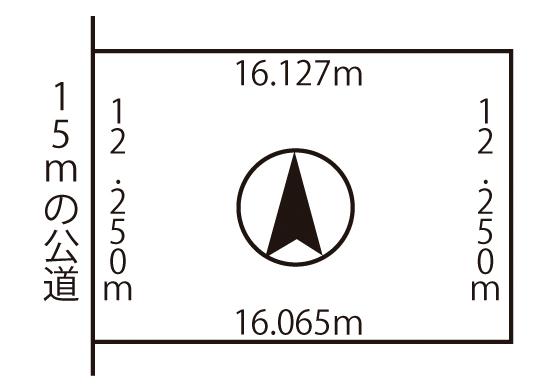 Compartment figure. Land price 6.5 million yen, Land area 197.17 sq m