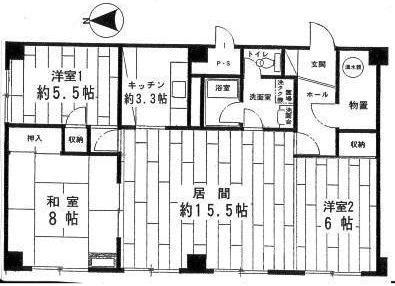 Floor plan. 4LDK, Price 14.9 million yen, Occupied area 91.99 sq m