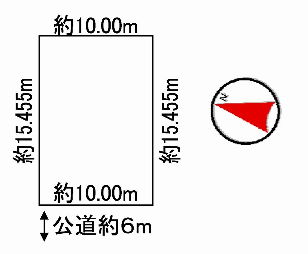 Compartment figure. Land price 7 million yen, Land area 154.54 sq m