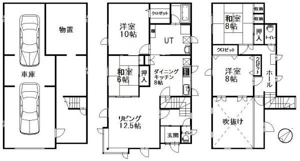 Floor plan. 16.8 million yen, 4LDK, Land area 230.68 sq m , Building area 228.95 sq m