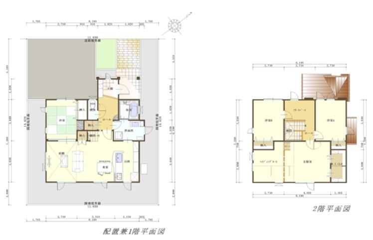 Floor plan. 26,400,000 yen, 4LDK, Land area 169.69 sq m , Building area 123.38 sq m