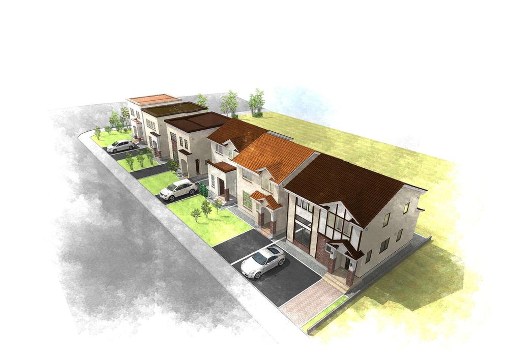 Rendering (appearance). Clean streets is completed lined triangle roof.