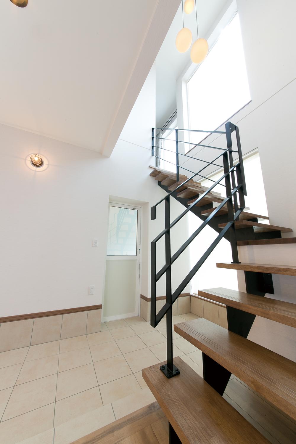 Other introspection. Spacious entrance with large windows impressive staircase space.