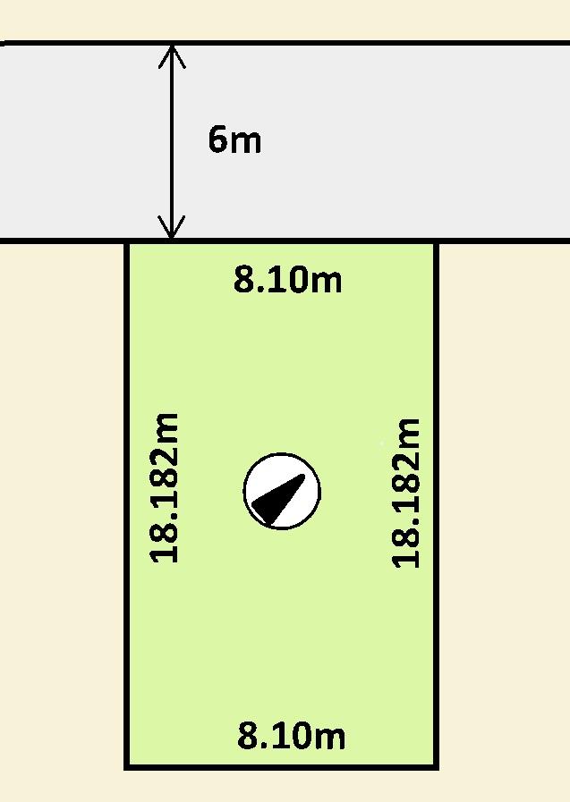 Compartment figure. Land price 11.9 million yen, Land area 147.3 sq m