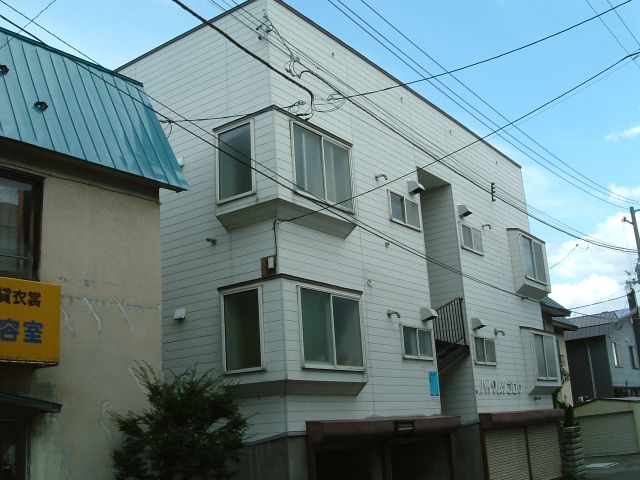 Building appearance. Fashionable bay window