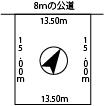 Compartment figure. Land price 10.8 million yen, Land area 202.5 sq m