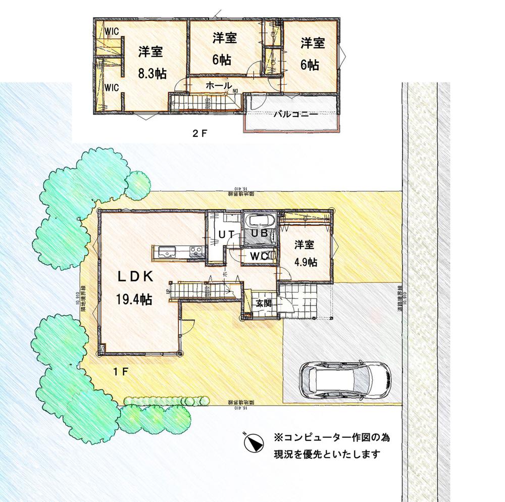 27,800,000 yen, 4LDK, Land area 179.17 sq m , Building area 113.85 sq m