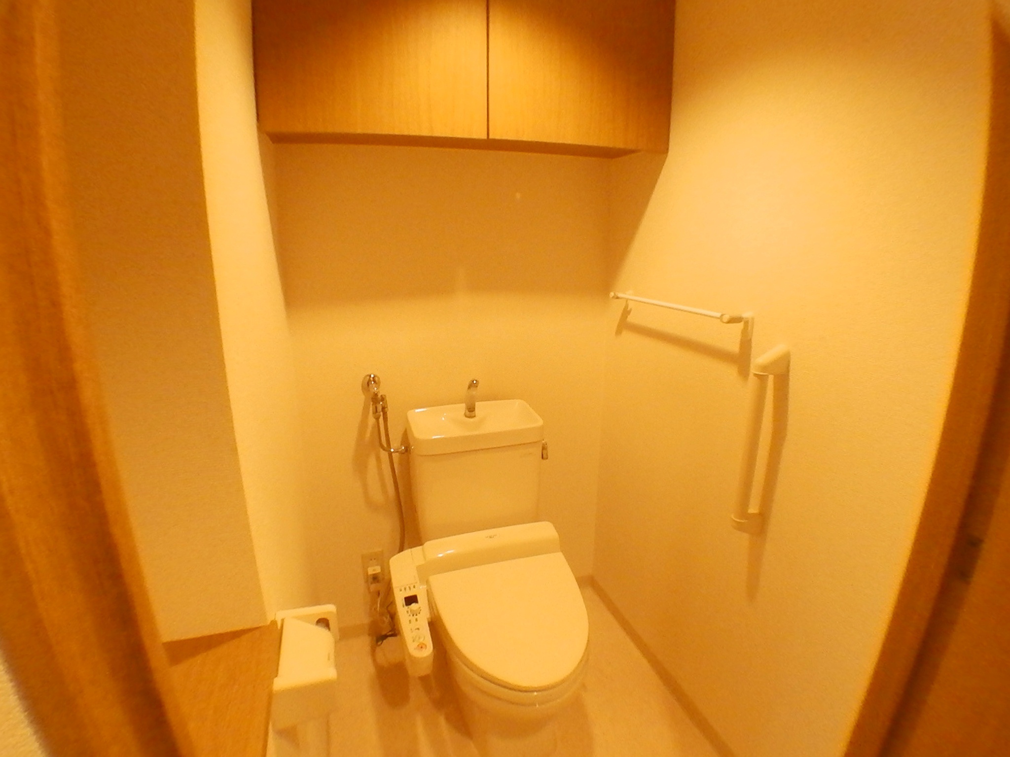 Toilet. Wide is the space of the toilet "calm" of with bidet