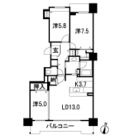 Floor: 3LDK, occupied area: 81.01 sq m, Price: 29,140,000 yen ~ 33,460,000 yen