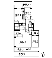 Floor: 3LDK, occupied area: 86.56 sq m, Price: 28,610,000 yen