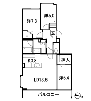 Floor: 3LDK, occupied area: 80.03 sq m, Price: 26,670,000 yen