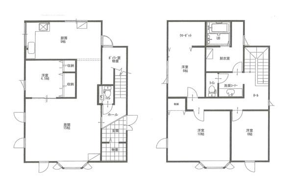 Floor plan. 20.8 million yen, 4LDK, Land area 135 sq m , Building area 136.08 sq m floor plan